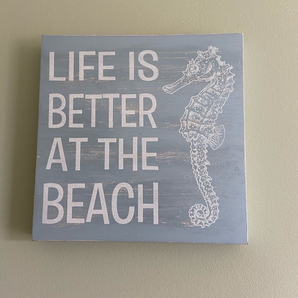 Life is Better at the Beach Wooden Wall Art